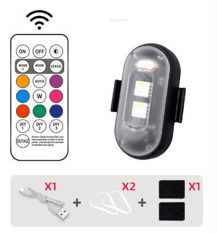 RGB LED Strobe Lights for Car & Motorcycle